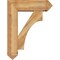 Ekena Millwork Westlake Arts and Crafts Rough Sawn Bracket w/ Offset Brace, Western Red Cedar, 8"W x 26"D x 34"H BKT0806X26X34WTL03RWR - alternate 4